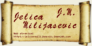 Jelica Milijašević vizit kartica